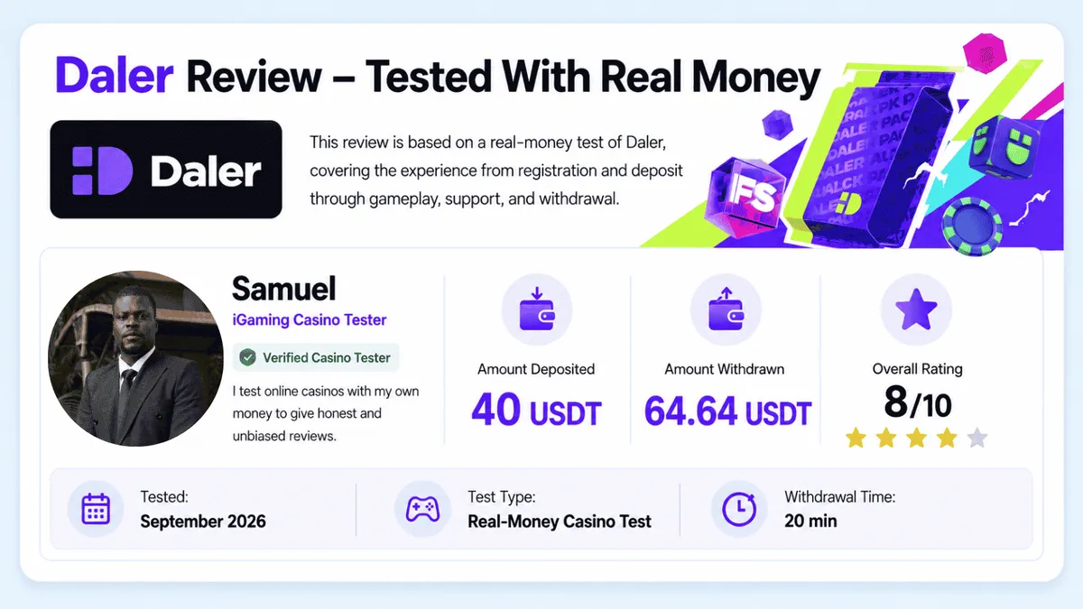 daler casino test