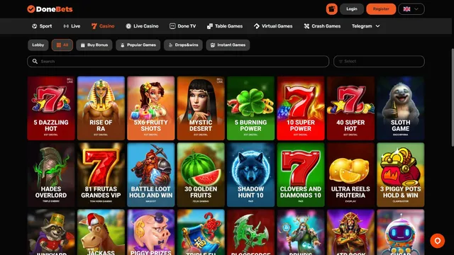 donebets casino games