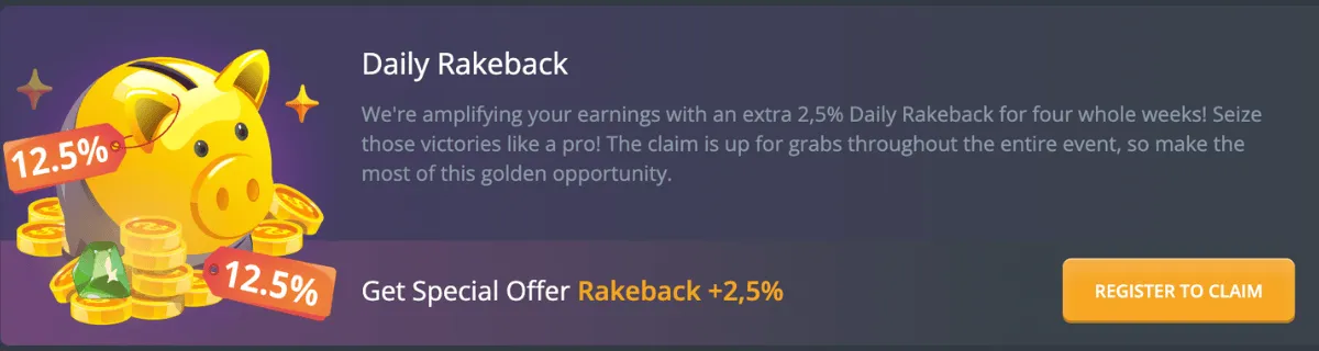 duckdice casino daily rakeback