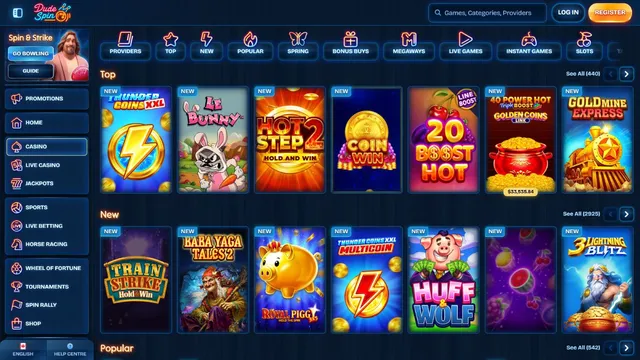 dudespin casino games