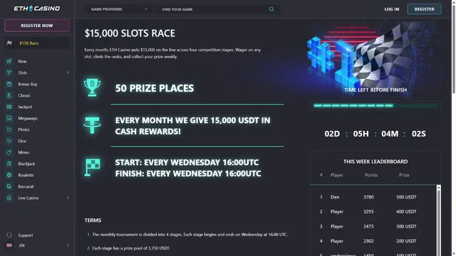 eth casino tournaments