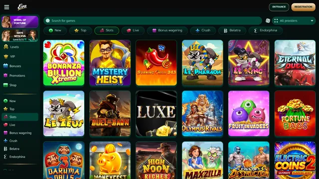 eva casino games