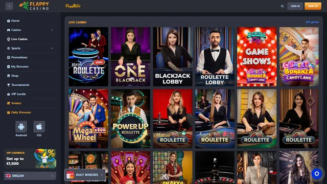 flappy casino live games