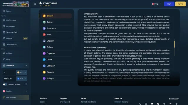 fortunejack casino deposit