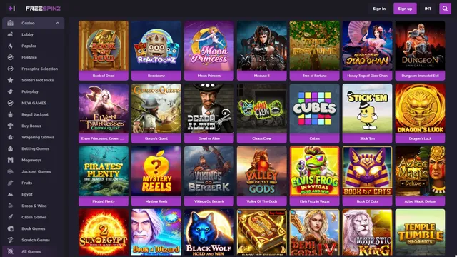 freespinz casino games