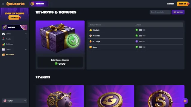 galactix casino promotions