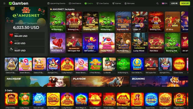 gamben casino games