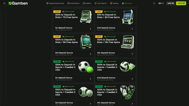 gamben casino promotions