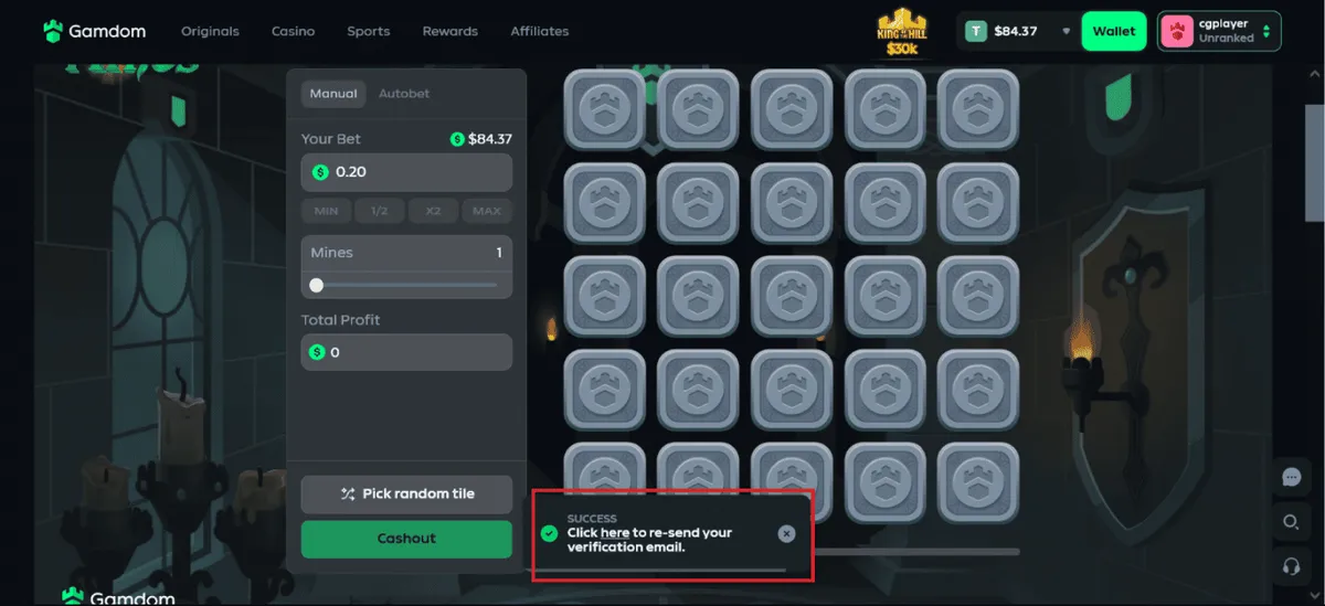 gamdom casino gameplay 2 icon