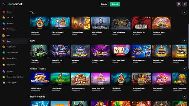 glorbet casino games