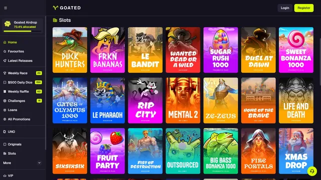 goated casino games