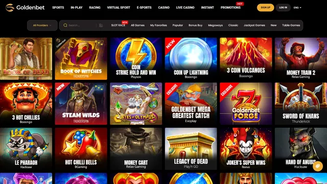 goldenbet casino games