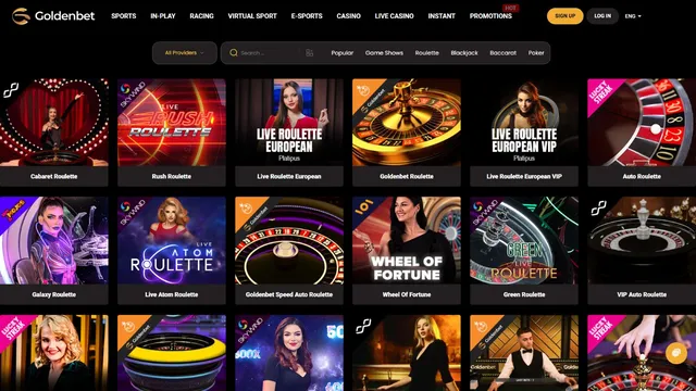 goldenbet casino live games