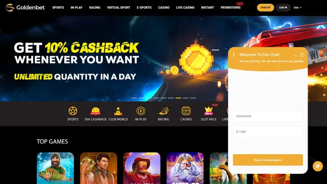 goldenbet casino support