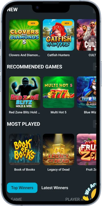 hercules casino phone screen games