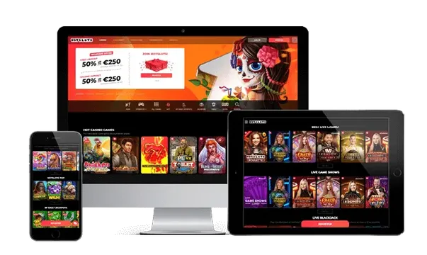 hotslots casino website screens