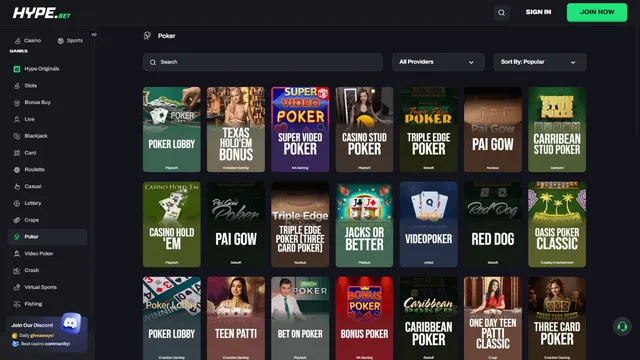 hype poker