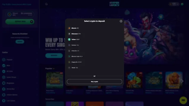 hyperlucky casino deposit