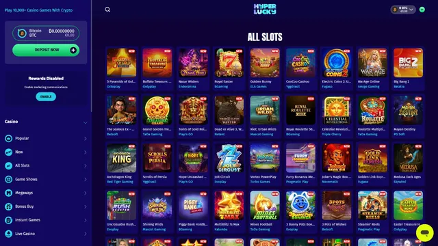 hyperlucky casino games