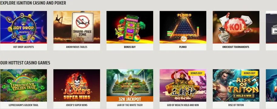 ignition casino games