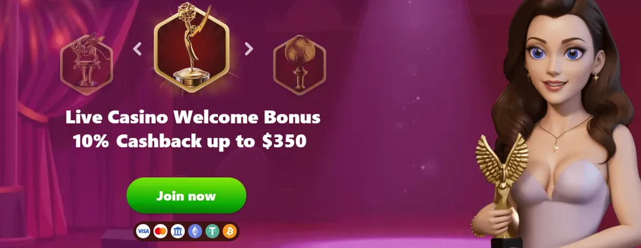 infinity casino welcome bonus