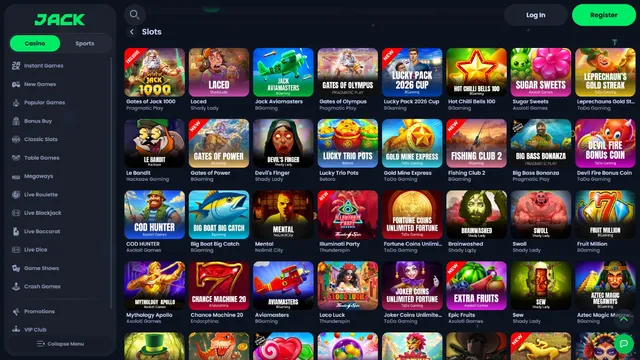 jack casino games