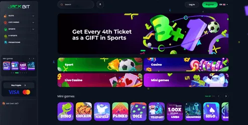 jackbit casino website screen