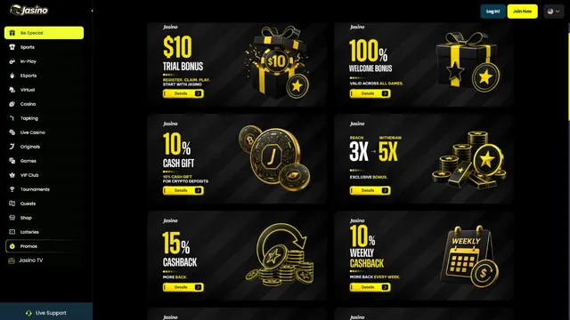 jasino casino promotions