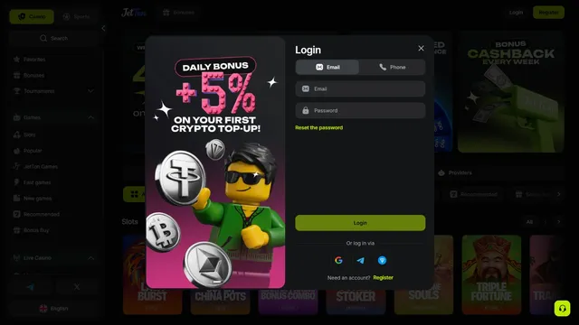 jetton casino registration