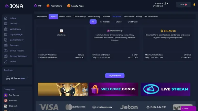 joya.casino deposit