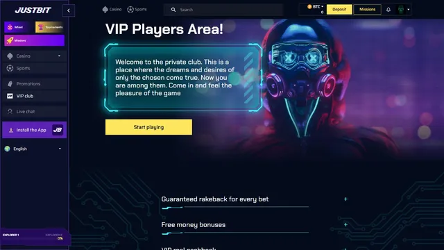 justbit v casino vip club