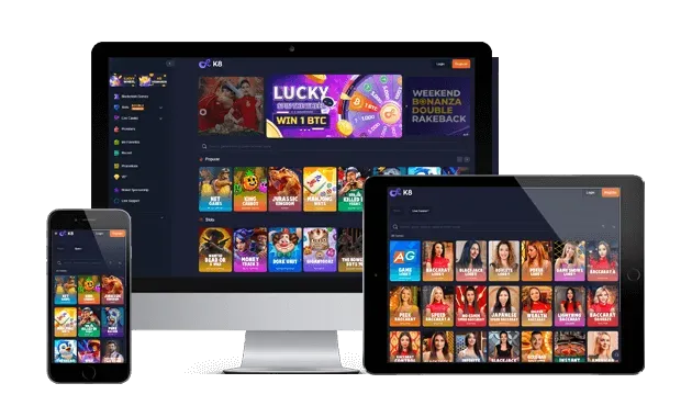 k8 casino website screens