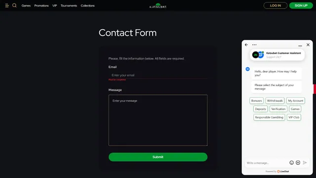katsubet v casino support
