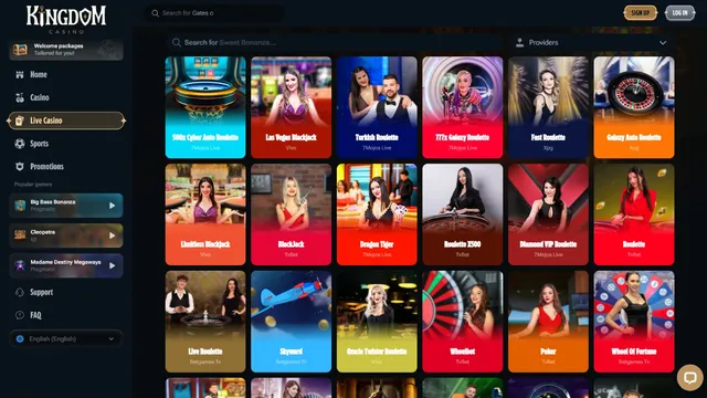 kingdomcasino.io live games
