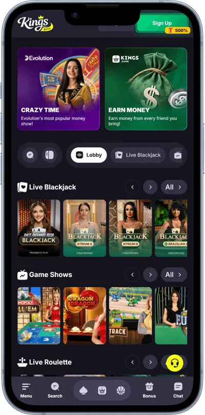 kings game casino phone games