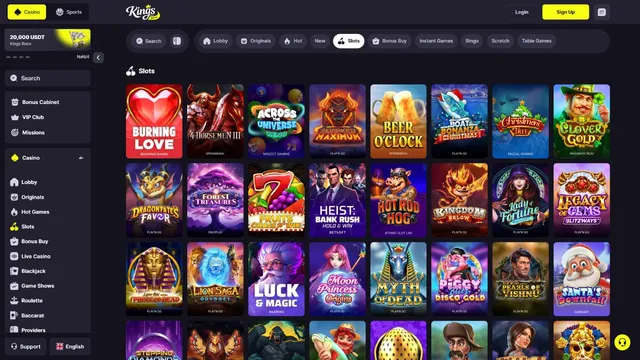 kingsgame casino games