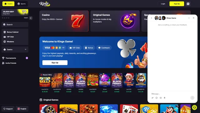 kingsgame casino support