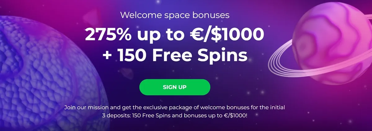 kosmonaut casino welcome bonus