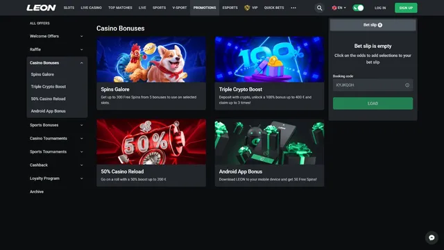 leon casino promotions