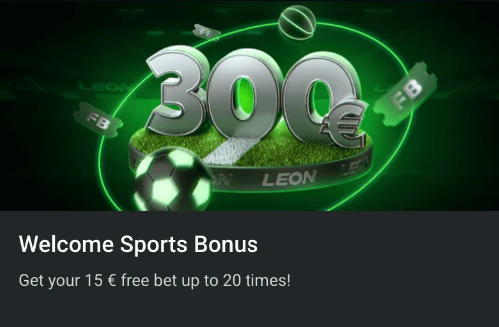 leon casino welcome sport bonus icon