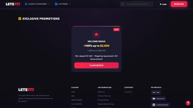 lets777 casino promotions