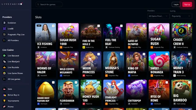 live casino games