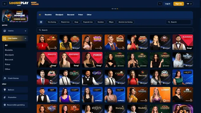 loonieplay casino live games