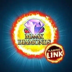 maaax diamonds flaming link slot icon