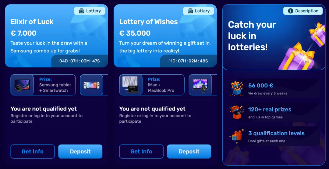 magic365 casino loteries icon