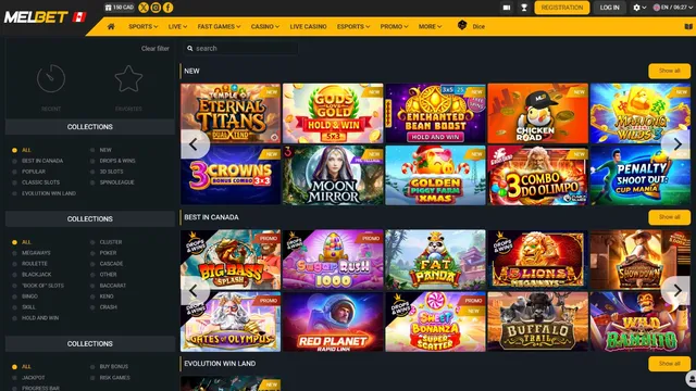 melbet casino games