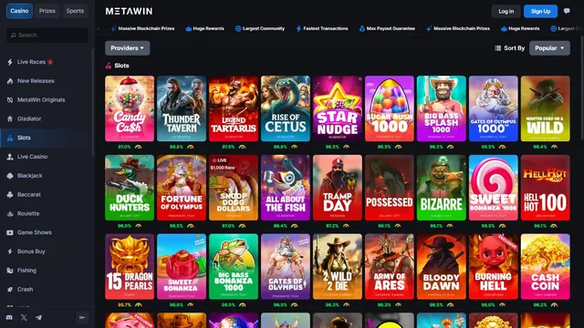 metawin casino games