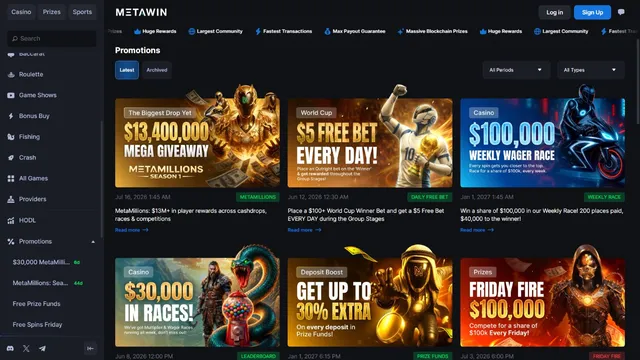 metawin casino promotions
