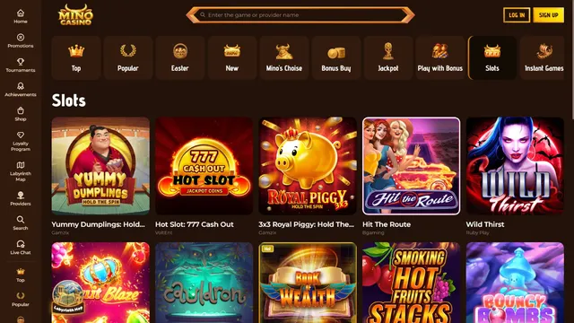 mino casino games