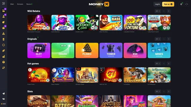 moneyx casino games
